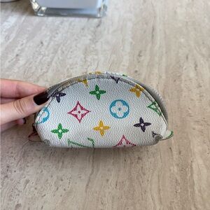 Multicolor Monogram Coin Purse